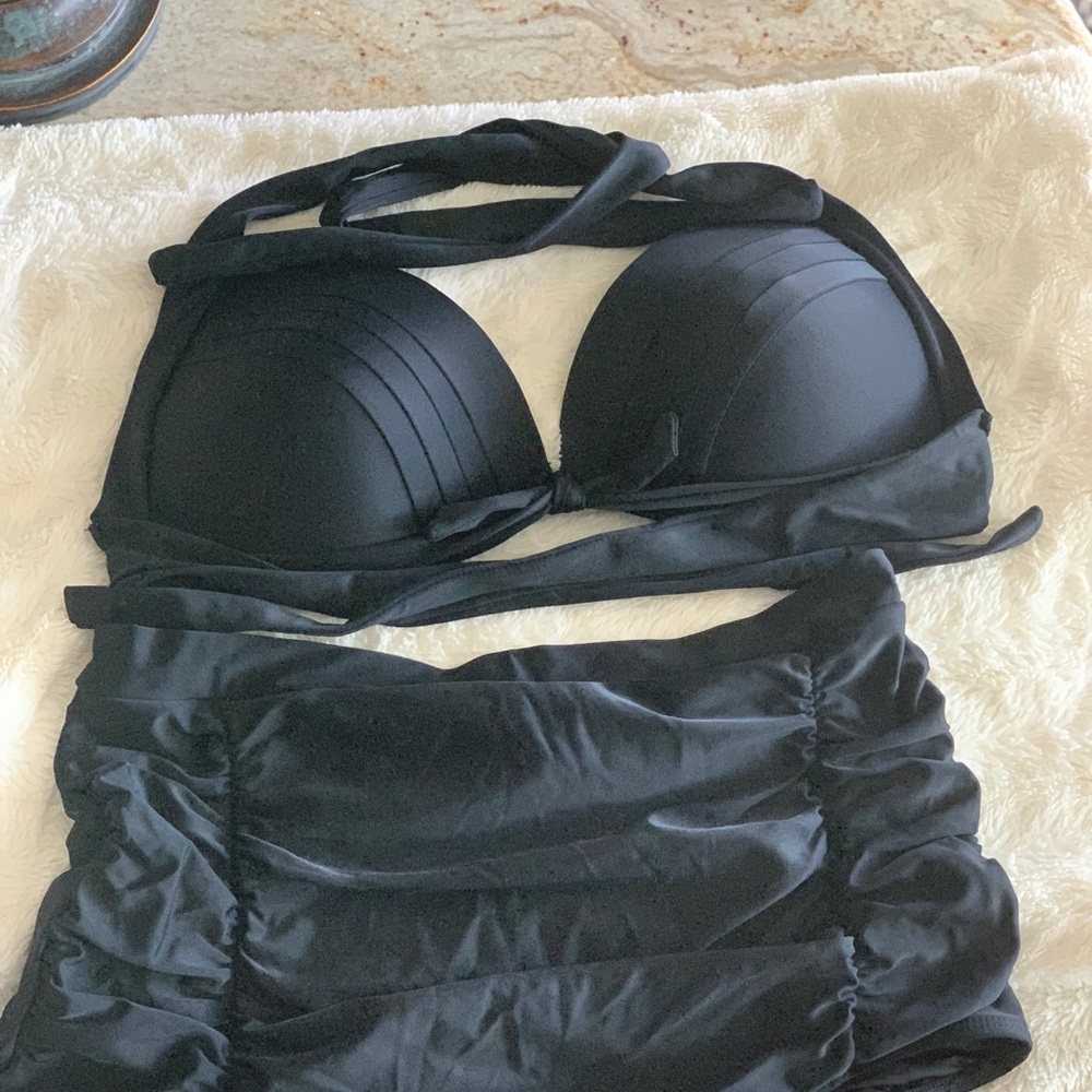 2piece black bikini